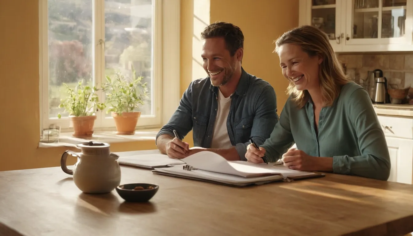 Homeowner comparing walk-in tub estimates at a kitchen table