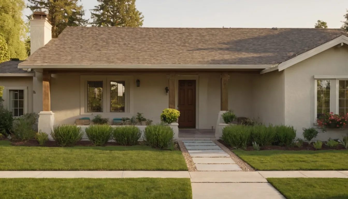 A tidy ranch-style home in the Los Angeles area with a sunny front yard